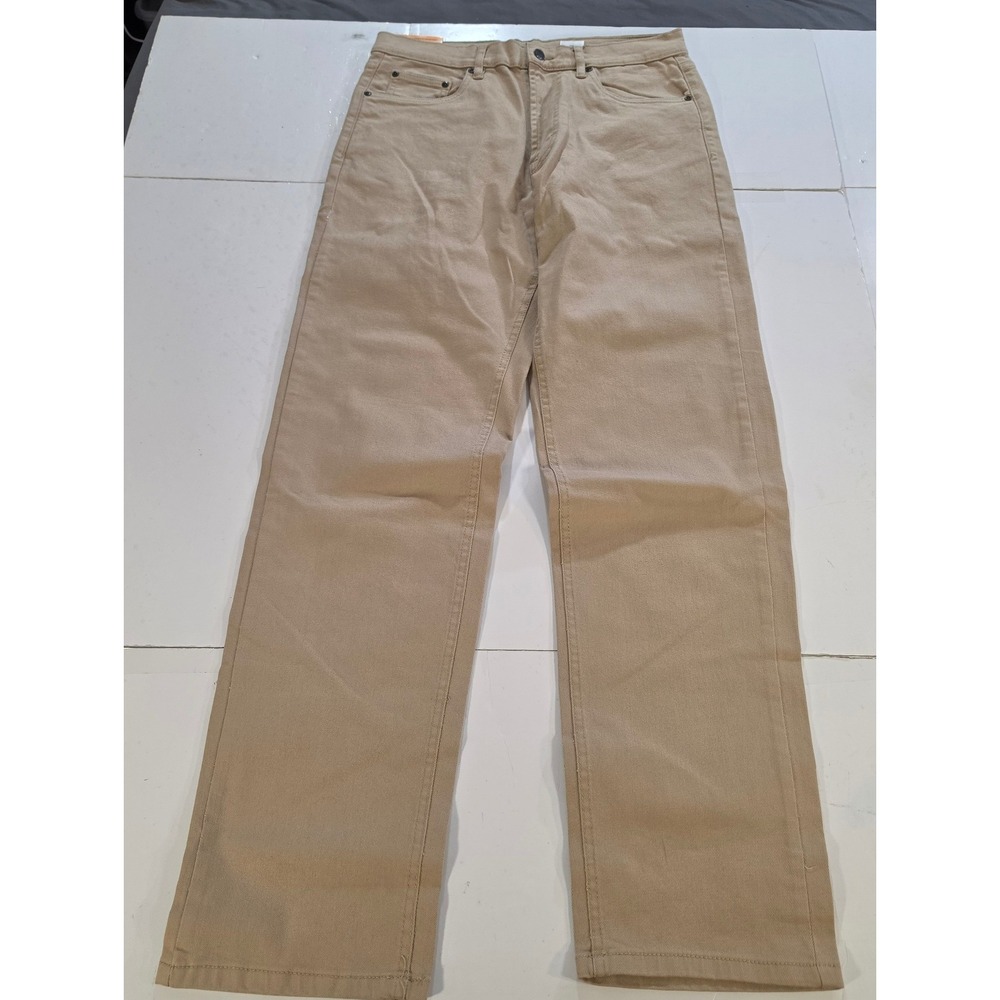 Berne Heartland Flex Relaxed Fit Straight Leg Jeans Sand P424SD 34x36 NWT